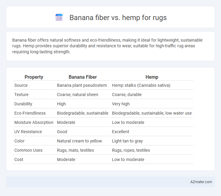 Banana fiber vs. hemp for rugs - What is The Difference?