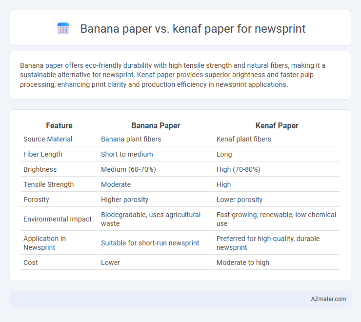 Banana paper vs. kenaf paper for newsprint - What is The Difference?