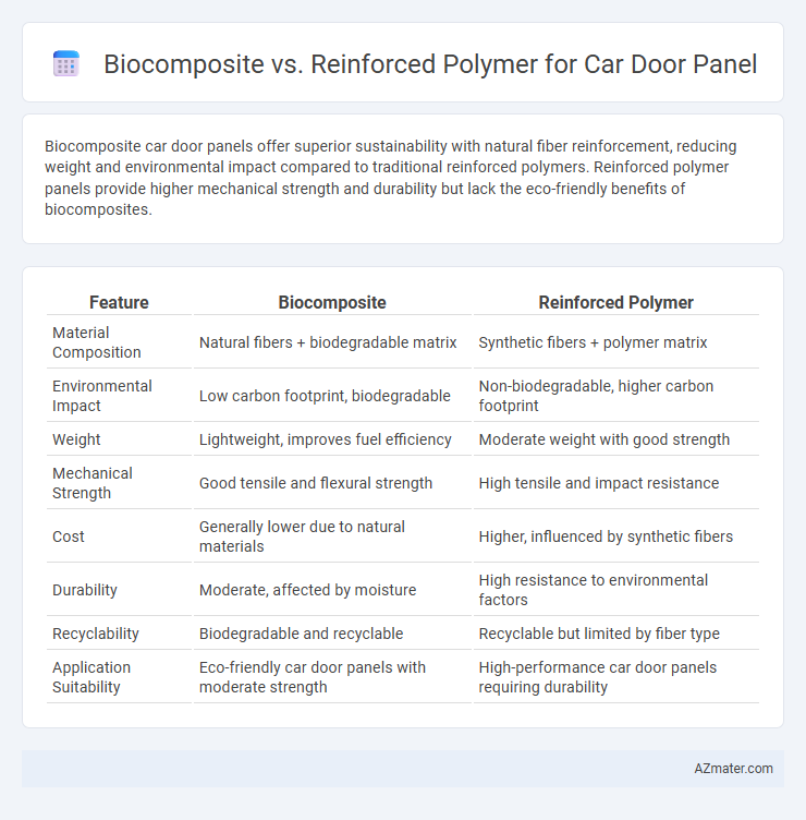Biocomposite vs. Reinforced Polymer for Car Door Panel - What is The Difference?