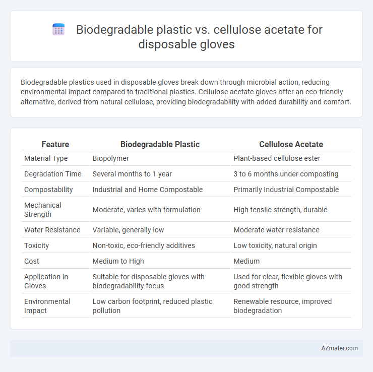 Biodegradable plastic vs. cellulose acetate for disposable gloves - What is The Difference?