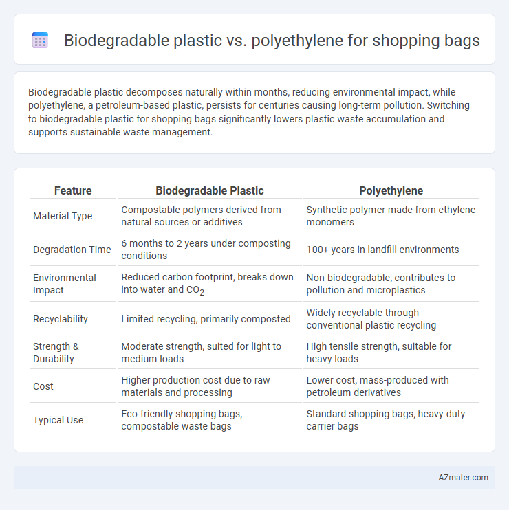Biodegradable plastic vs. polyethylene for shopping bags - What is The Difference?