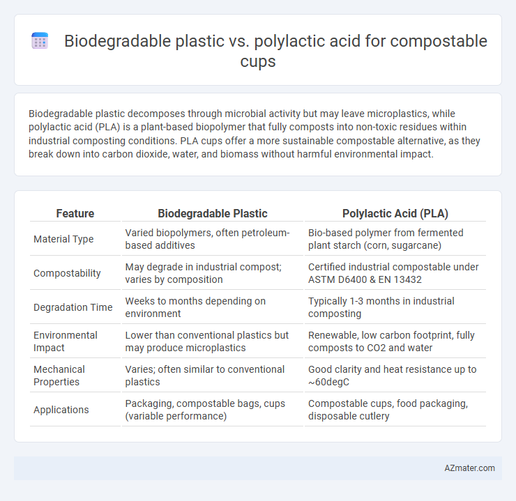 Biodegradable plastic vs. polylactic acid for compostable cups - What is The Difference?