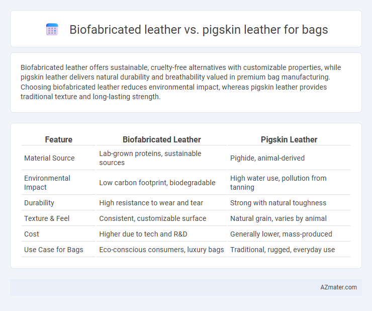 Biofabricated leather vs. pigskin leather for bags - What is The Difference?