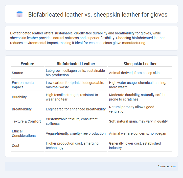 Biofabricated leather vs. sheepskin leather for gloves - What is The Difference?