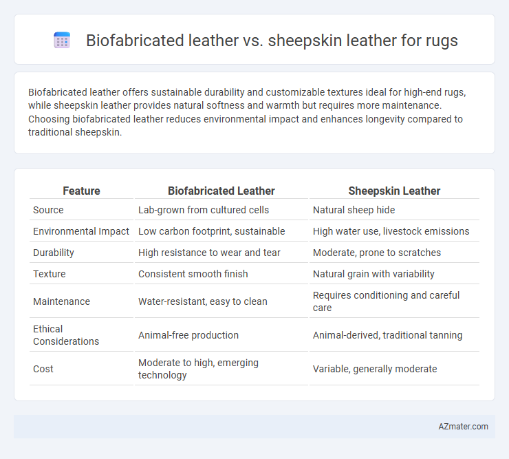 Biofabricated leather vs. sheepskin leather for rugs - What is The Difference?