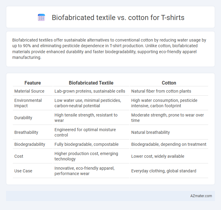 Biofabricated textile vs. cotton for T-shirts - What is The Difference?