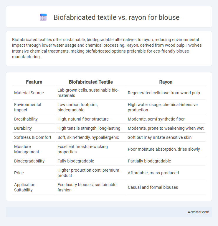 Biofabricated textile vs. rayon for blouse - What is The Difference?