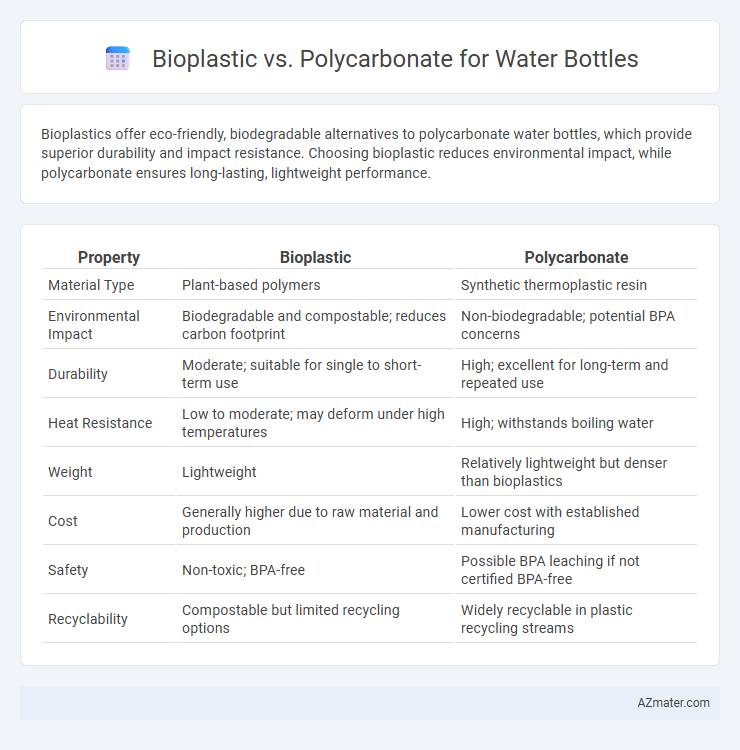 Bioplastic vs. Polycarbonate for Water Bottles - What is The Difference?