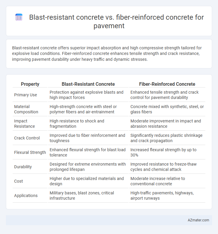 Blast-resistant concrete vs. fiber-reinforced concrete for pavement - What is The Difference?