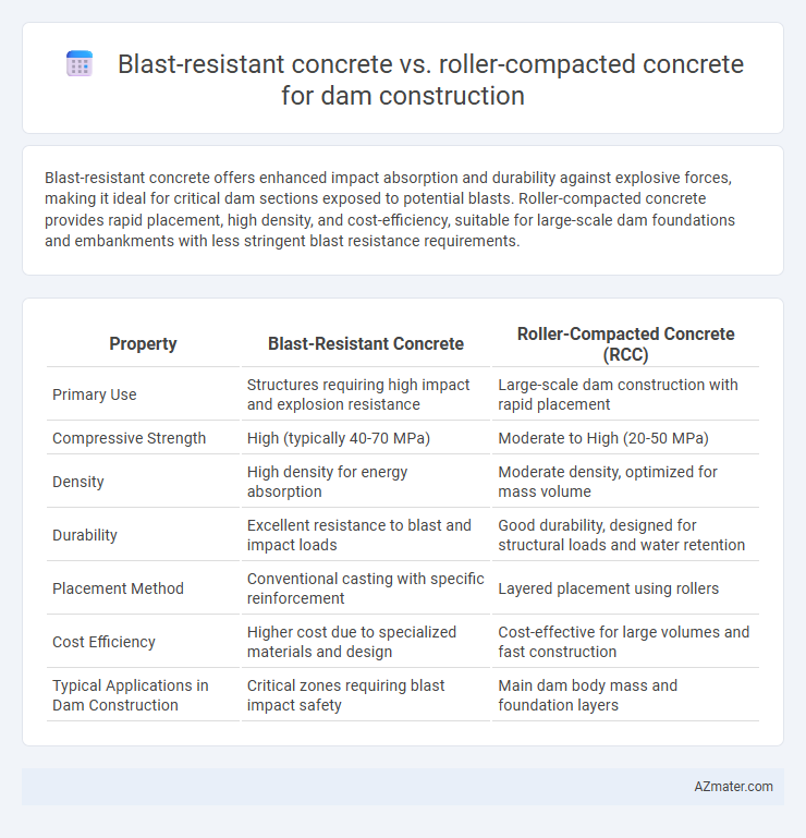Blast-resistant concrete vs. roller-compacted concrete for dam construction - What is The Difference?