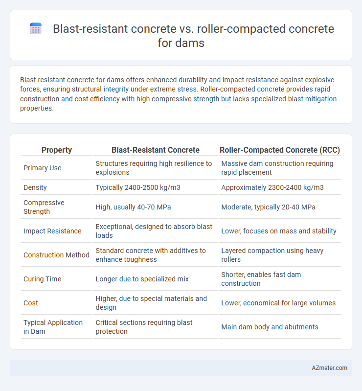 Blast-resistant concrete vs. roller-compacted concrete for dams - What is The Difference?