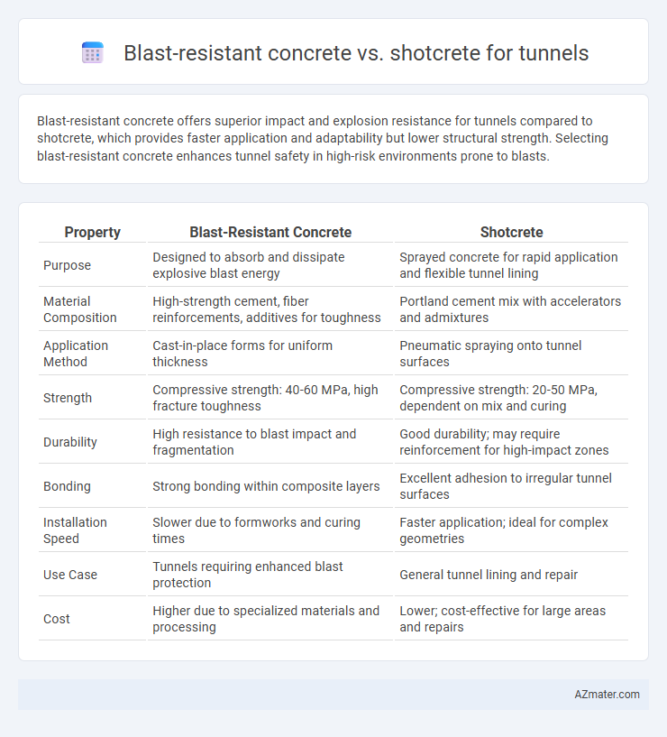 Blast-resistant concrete vs. shotcrete for tunnels - What is The Difference?
