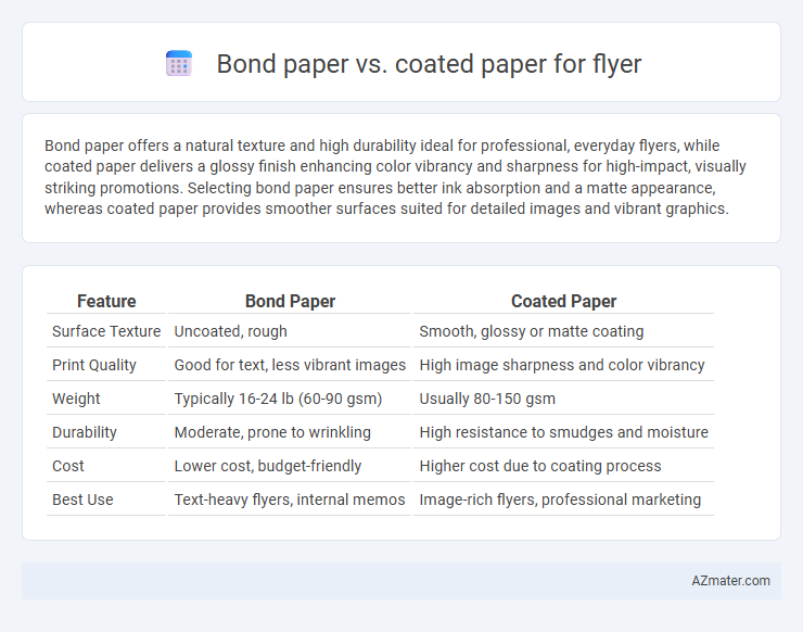 Bond paper vs. coated paper for flyer - What is The Difference?