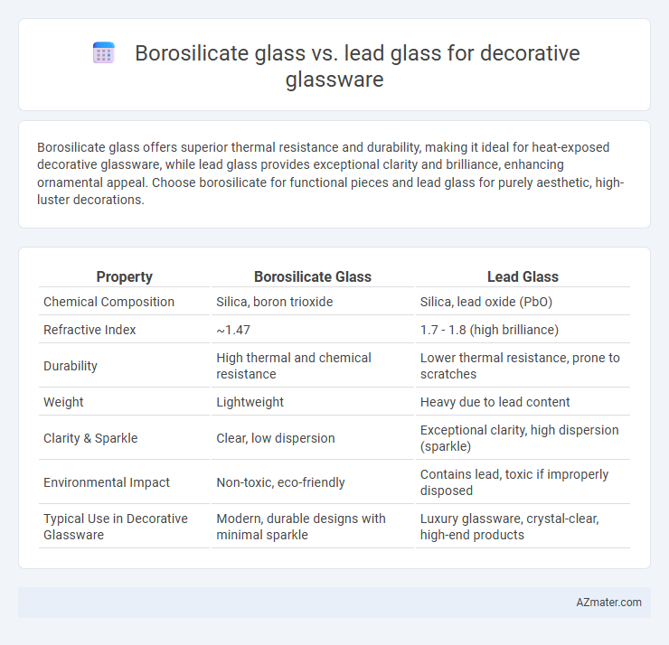 Borosilicate glass vs. lead glass for decorative glassware - What is The Difference?