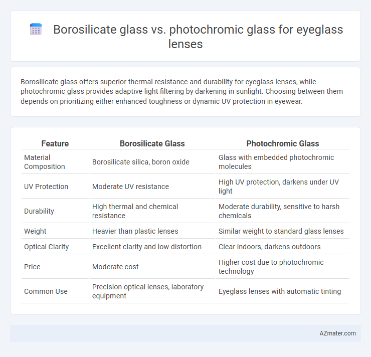 Borosilicate glass vs. photochromic glass for eyeglass lenses - What is The Difference?