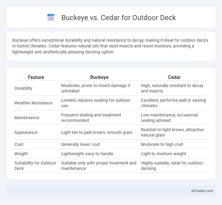 Buckeye vs. Cedar for Outdoor Deck - What is The Difference?