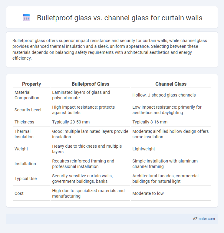 Bulletproof glass vs. channel glass for curtain walls - What is The Difference?