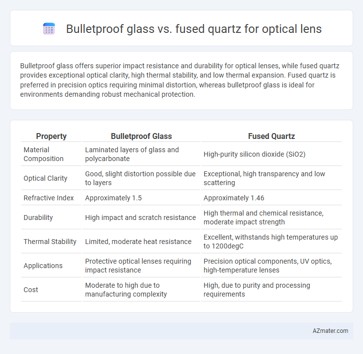 Bulletproof glass vs. fused quartz for optical lens - What is The Difference?