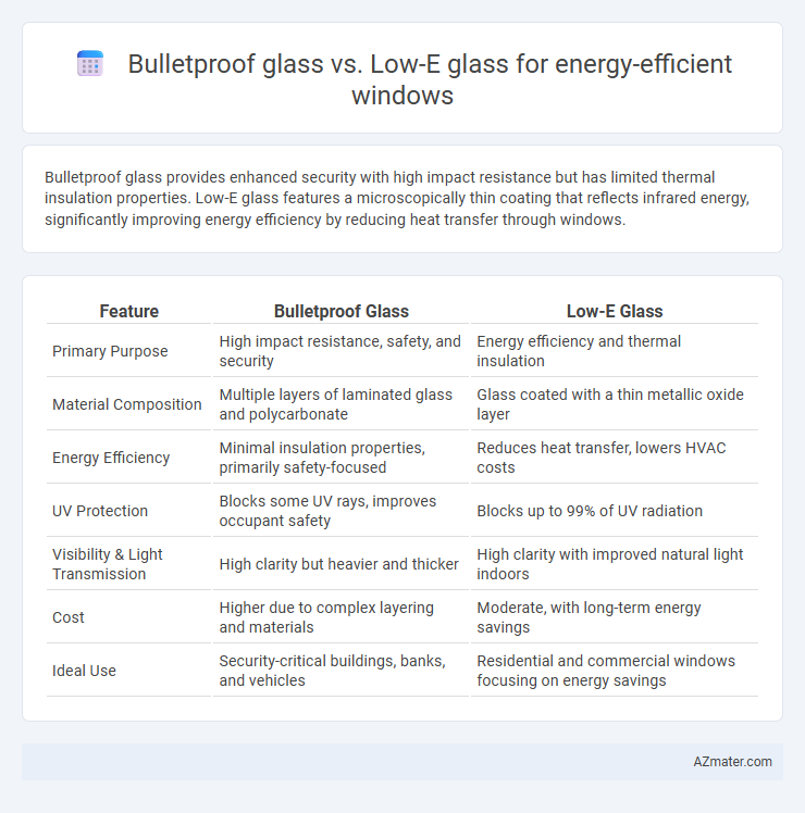 Bulletproof glass vs. Low-E glass for energy-efficient windows - What is The Difference?