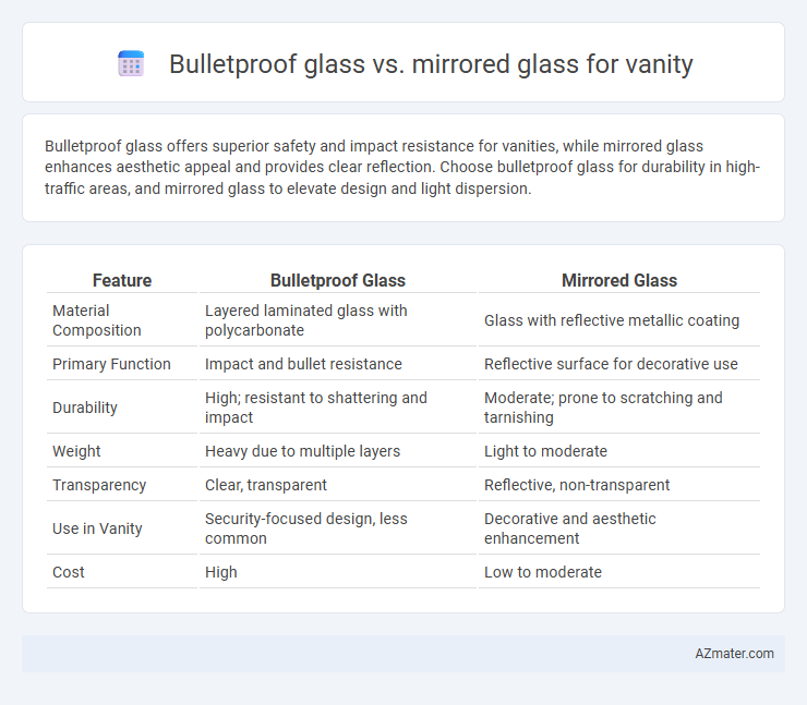 Bulletproof glass vs. mirrored glass for vanity - What is The Difference?