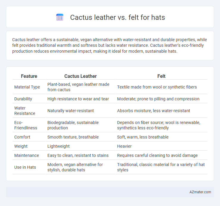 Cactus leather vs. felt for hats - What is The Difference?