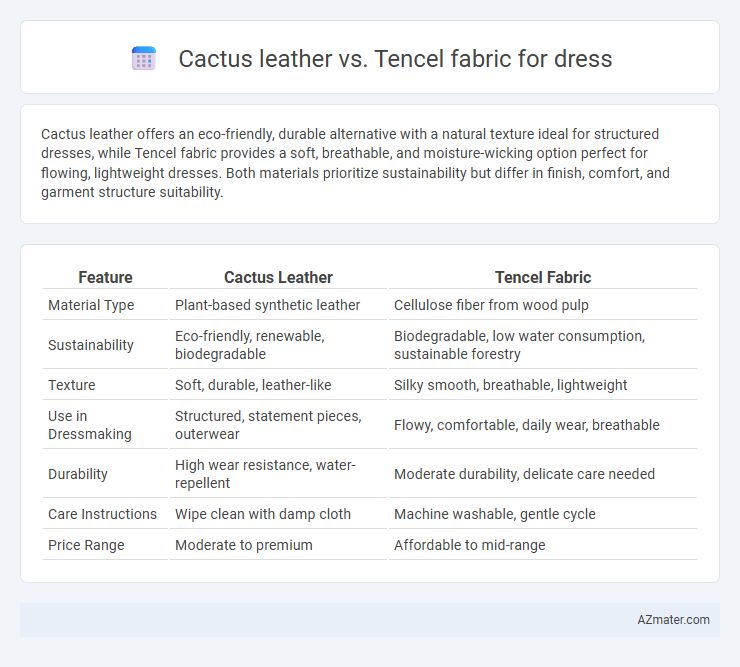 Cactus leather vs. Tencel fabric for dress - What is The Difference?