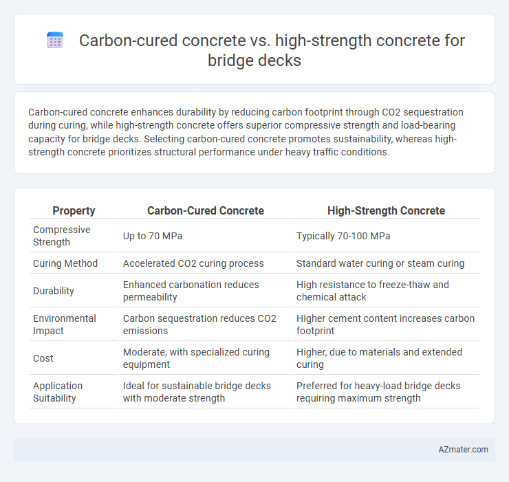 Carbon-cured concrete vs. high-strength concrete for bridge decks - What is The Difference?