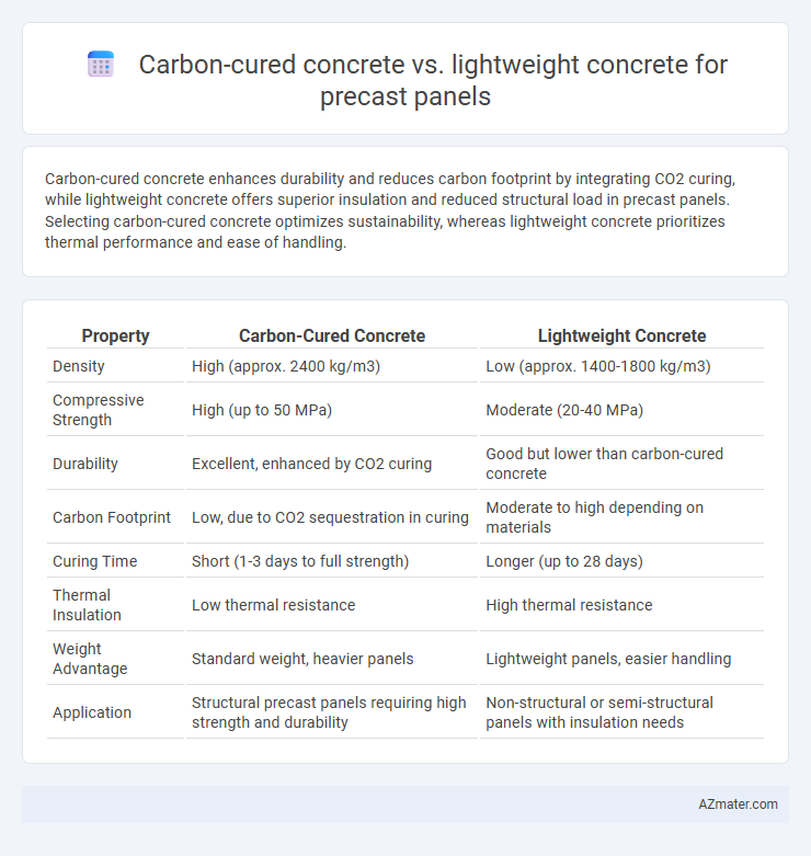 Carbon-cured concrete vs. lightweight concrete for precast panels - What is The Difference?
