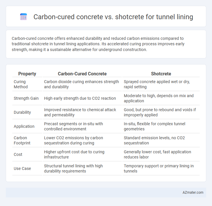 Carbon-cured concrete vs. shotcrete for tunnel lining - What is The Difference?