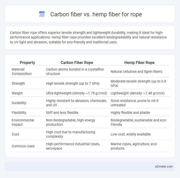Carbon fiber vs. hemp fiber for rope - What is The Difference?