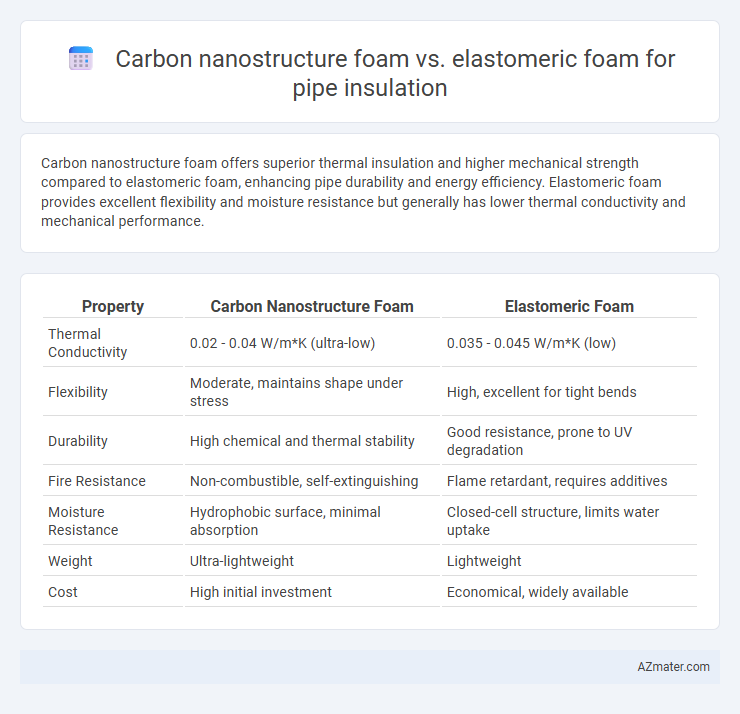 Carbon nanostructure foam vs. elastomeric foam for pipe insulation - What is The Difference?