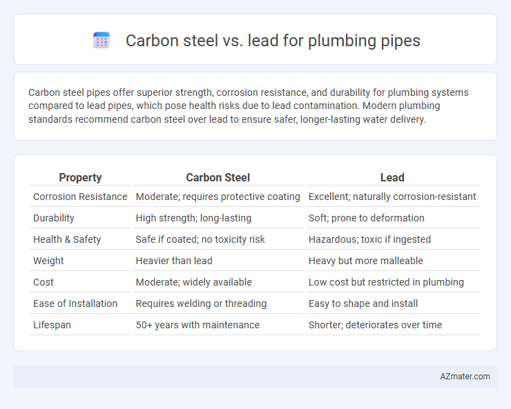 Carbon steel vs. lead for plumbing pipes - What is The Difference?