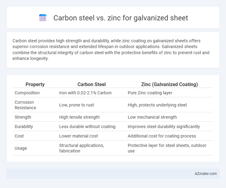 Carbon steel vs. zinc for galvanized sheet - What is The Difference?