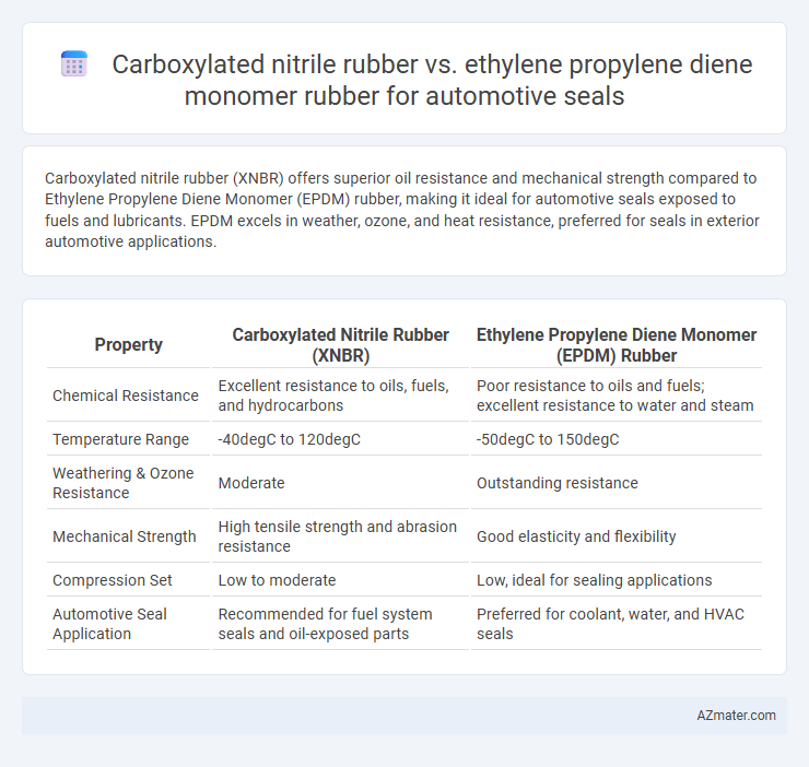 Carboxylated nitrile rubber vs. ethylene propylene diene monomer rubber for automotive seals - What is The Difference?