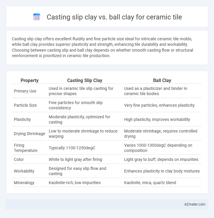 Casting slip clay vs. ball clay for ceramic tile - What is The Difference?