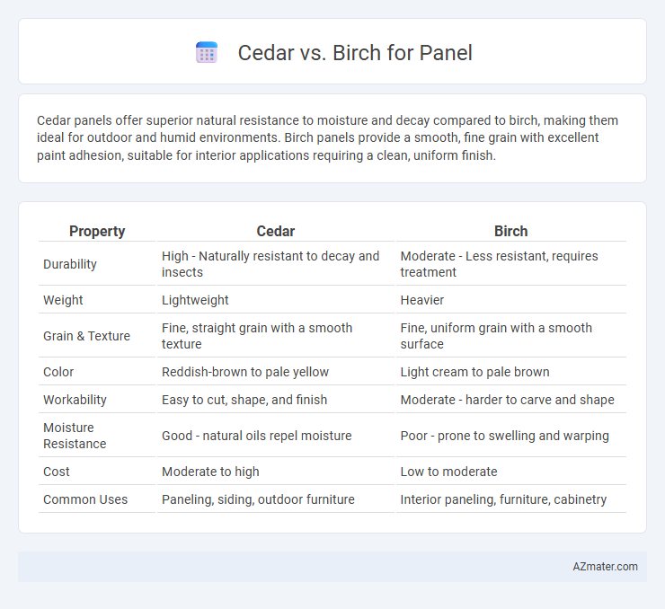 Cedar vs. Birch for Panel - What is The Difference?