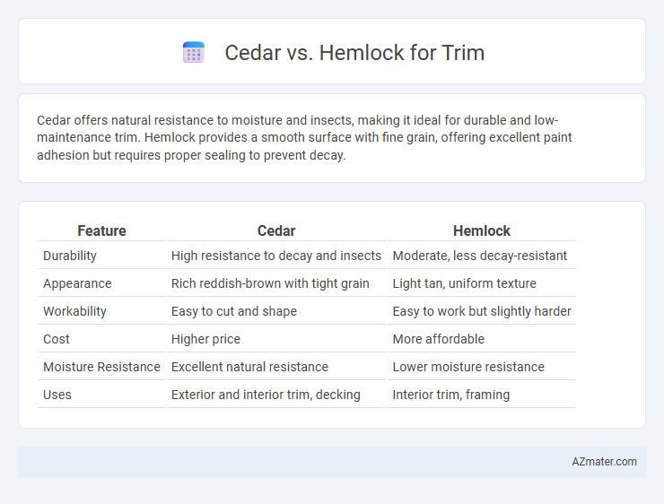 Cedar vs. Hemlock for Trim - What is The Difference?