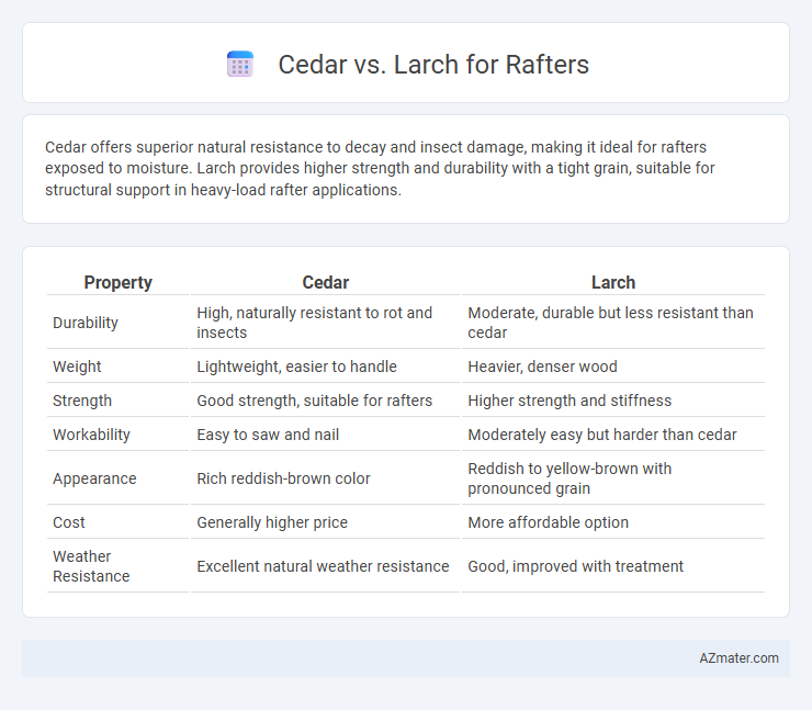 Cedar vs. Larch for Rafters - What is The Difference?