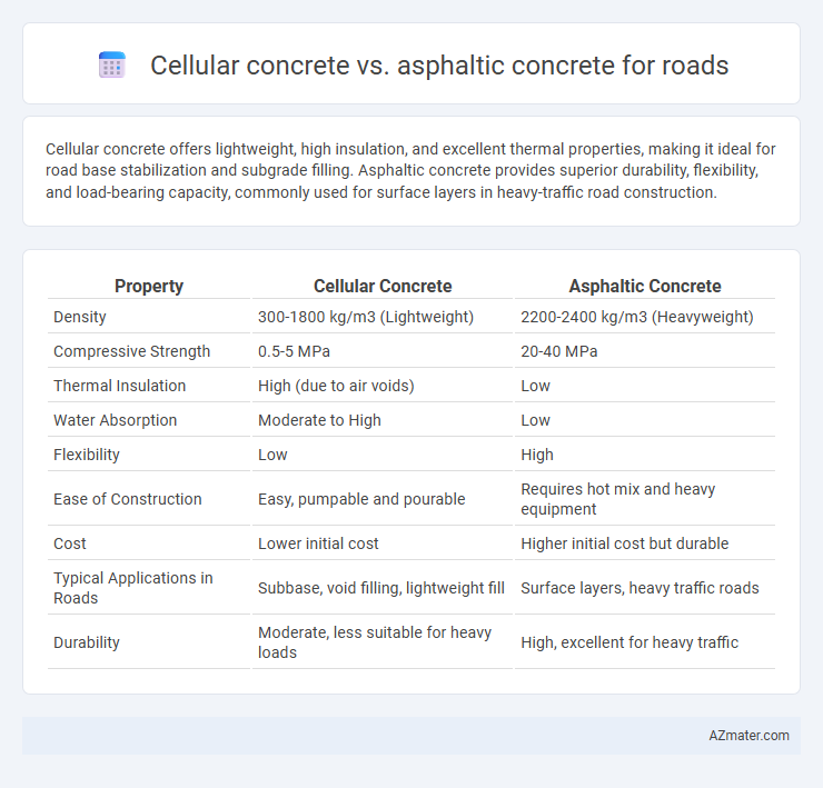 Cellular concrete vs. asphaltic concrete for roads - What is The Difference?