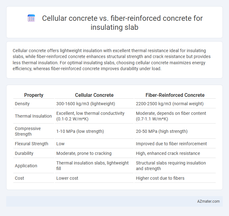 Cellular concrete vs. fiber-reinforced concrete for insulating slab - What is The Difference?