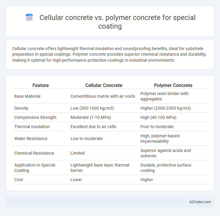 Cellular concrete vs. polymer concrete for special coating - What is The Difference?
