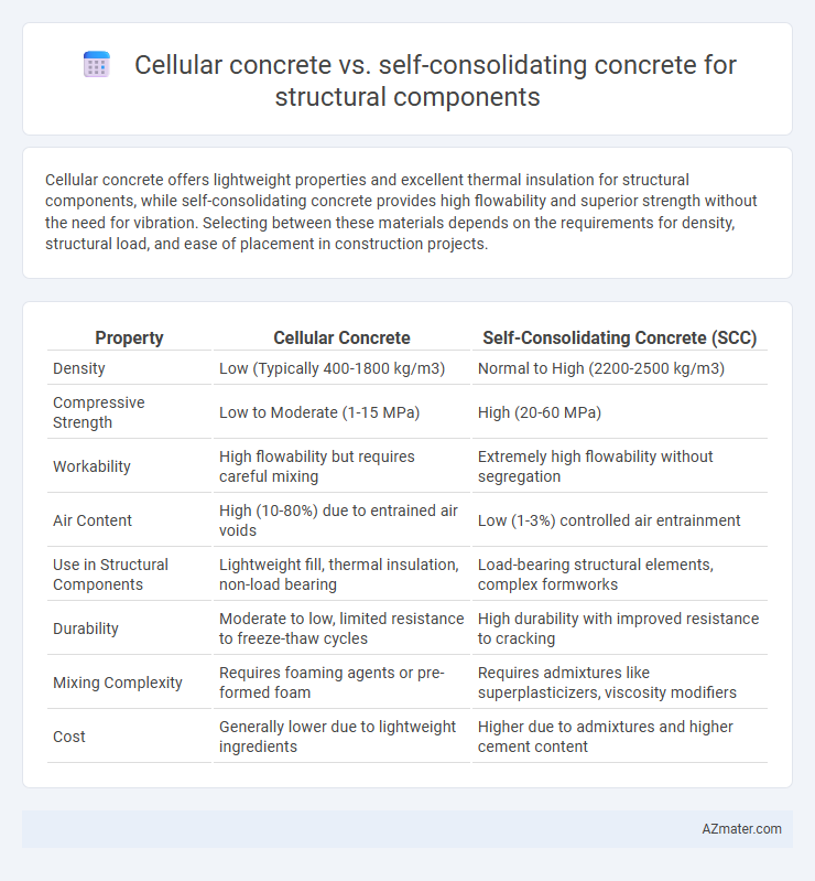 Cellular concrete vs. self-consolidating concrete for structural components - What is The Difference?