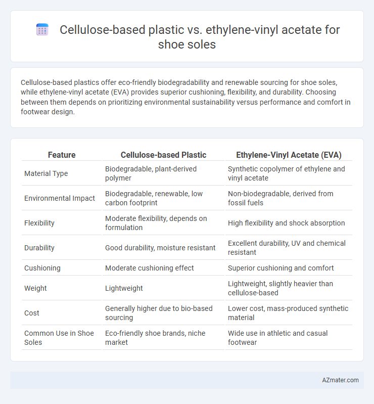Cellulose-based plastic vs. ethylene-vinyl acetate for shoe soles - What is The Difference?
