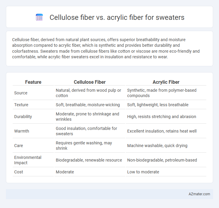 Cellulose fiber vs. acrylic fiber for sweaters - What is The Difference?