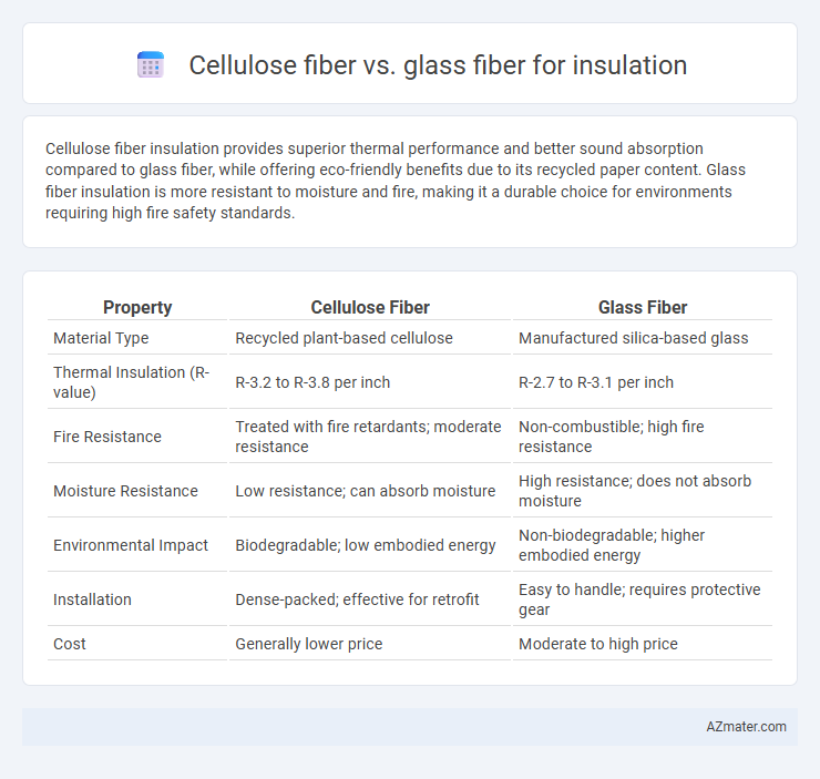 Cellulose fiber vs. glass fiber for insulation - What is The Difference?