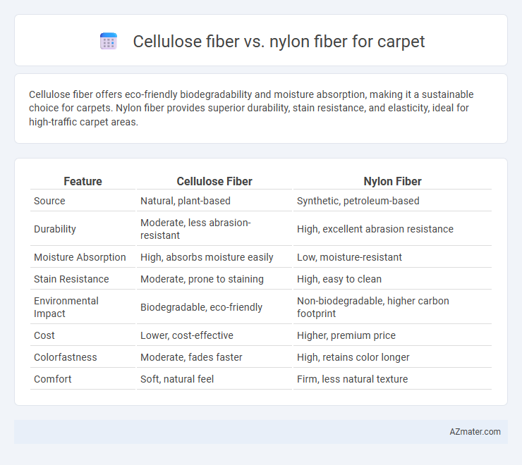 Cellulose fiber vs. nylon fiber for carpet - What is The Difference?
