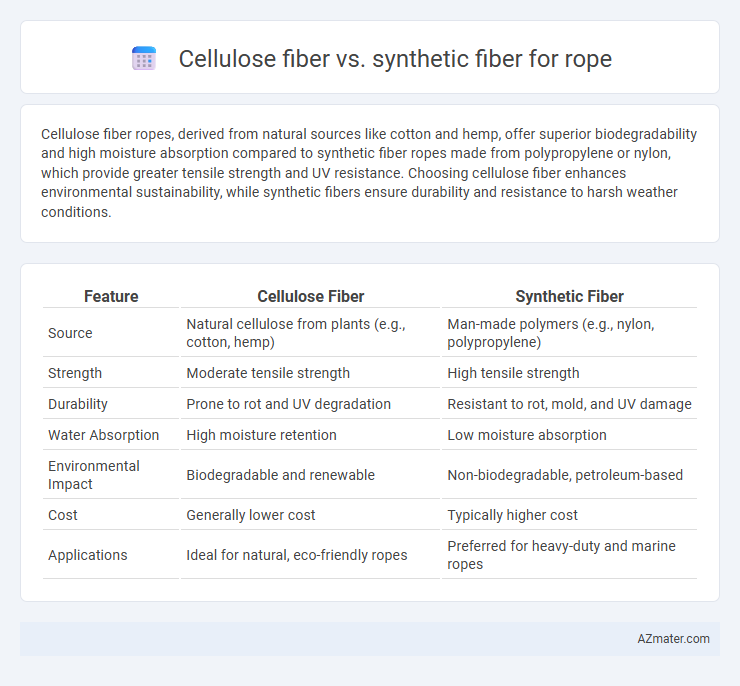 Cellulose fiber vs. synthetic fiber for rope - What is The Difference?