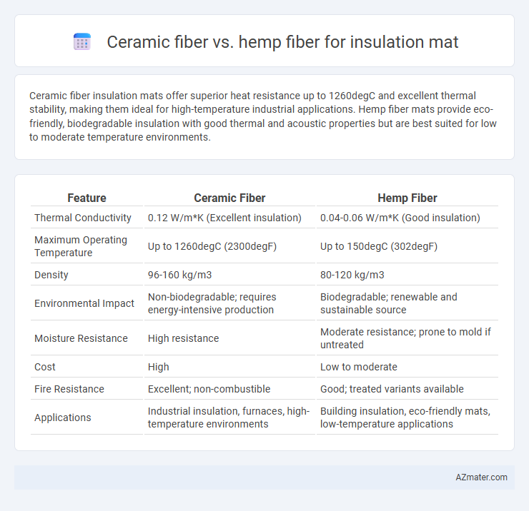 Ceramic fiber vs. hemp fiber for insulation mat - What is The Difference?