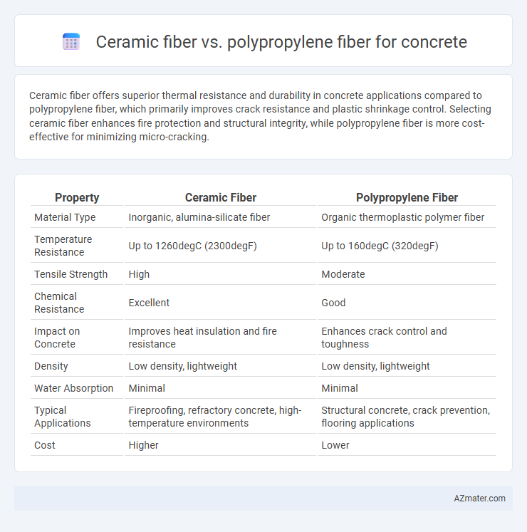 Ceramic fiber vs. polypropylene fiber for concrete - What is The Difference?