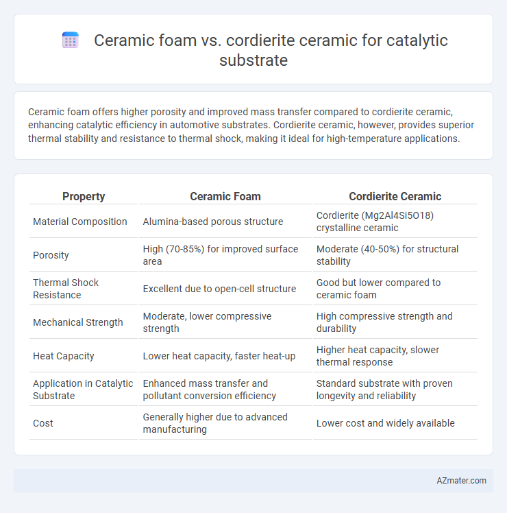 Ceramic foam vs. cordierite ceramic for catalytic substrate - What is The Difference?